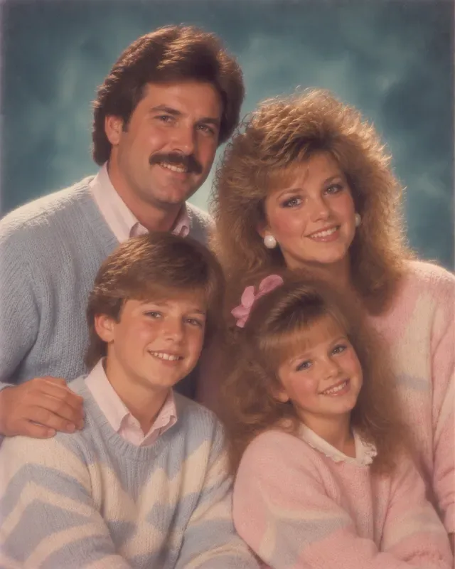 80s Mall Studio Portrait Photos