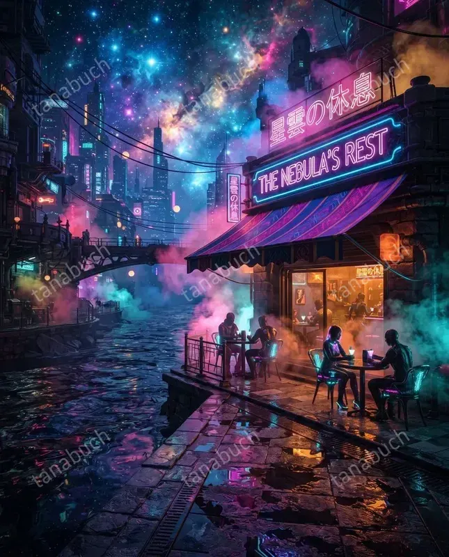 Cosmic Noir Nebula Fusions