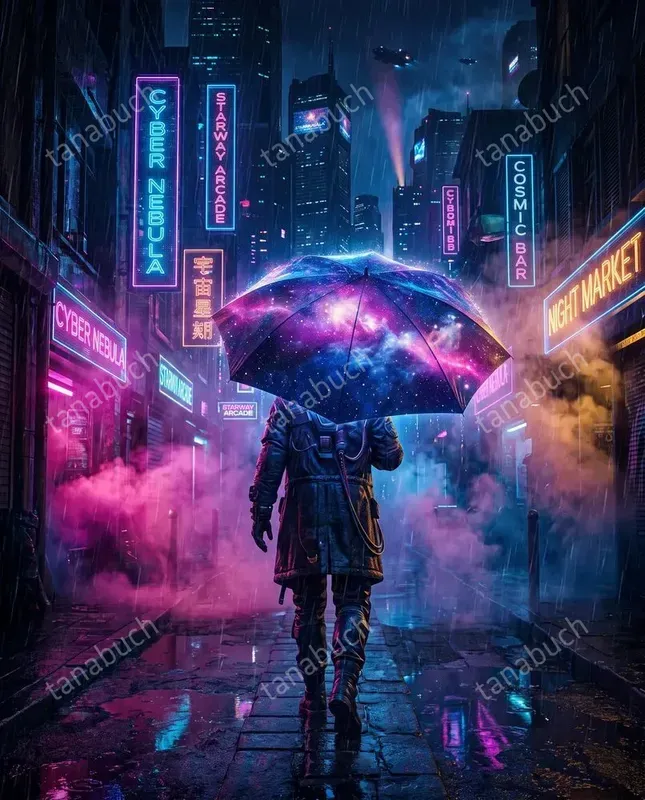 Cosmic Noir Nebula Fusions