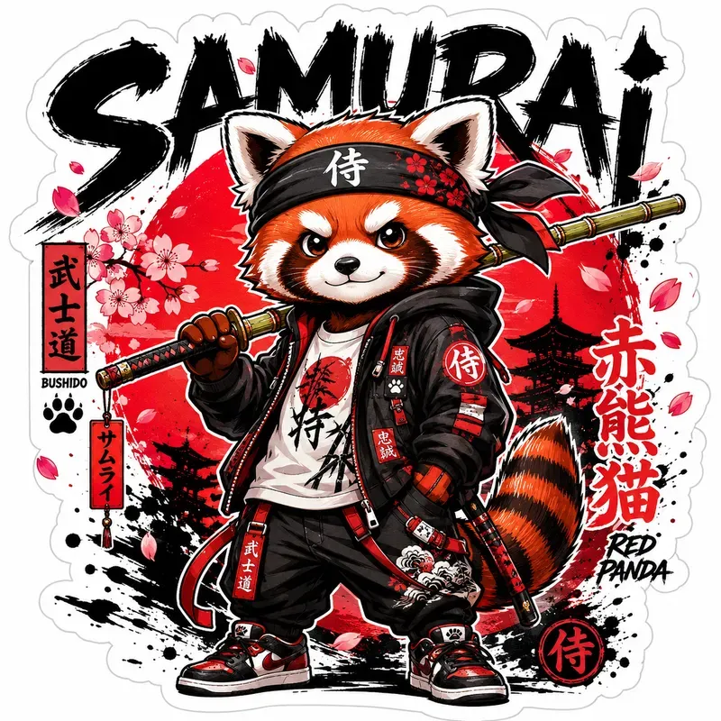 Fierce Cute Mascot Sticker Tshirts