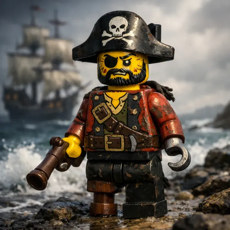 Cinematic Lego Pirate Portraits