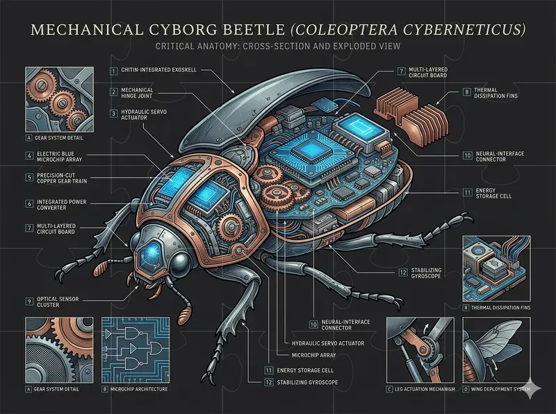 Ultradetailed Macro Infographics