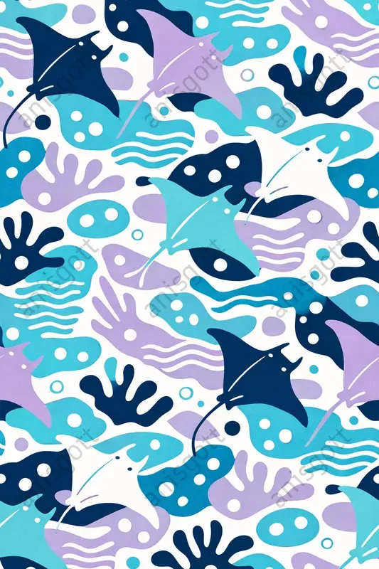 Modern Marine Abstract Ocean Patterns