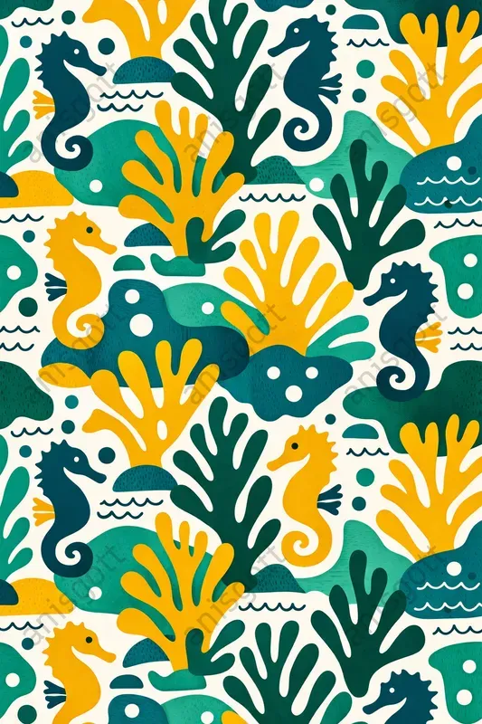 Modern Marine Abstract Ocean Patterns