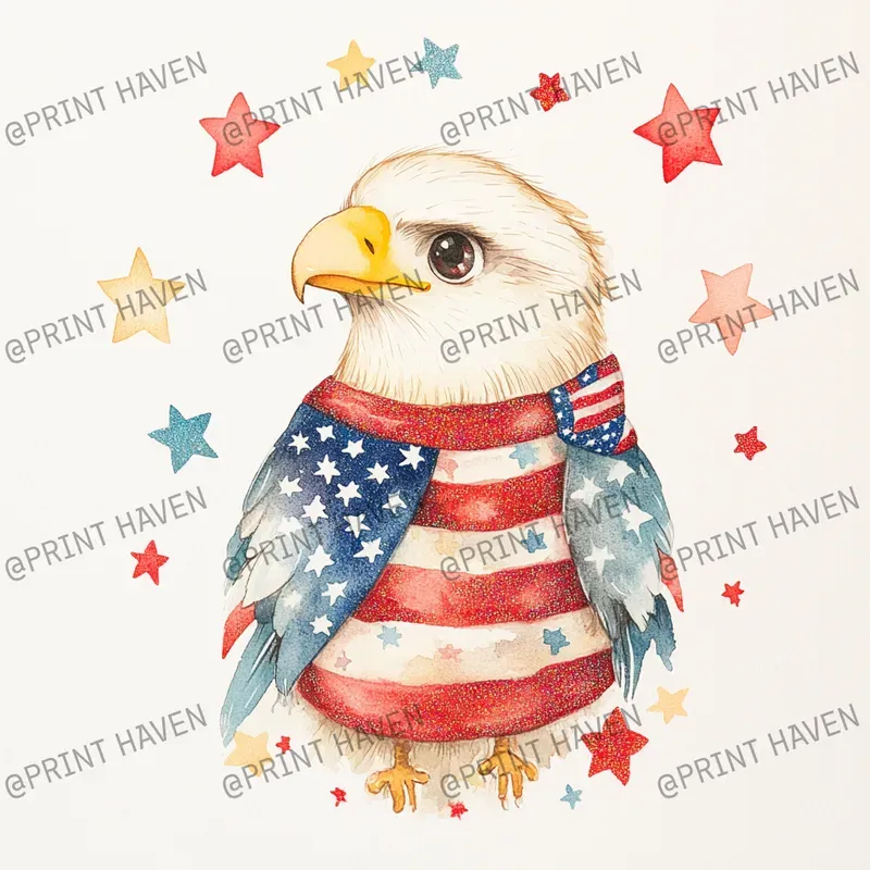 Patriotic Characters For 4th July Cards