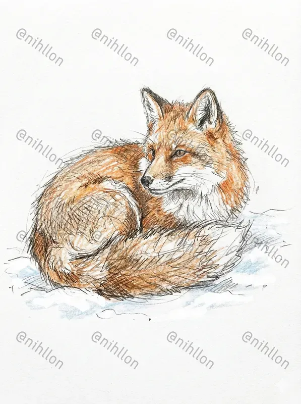 Winter Sketch Art