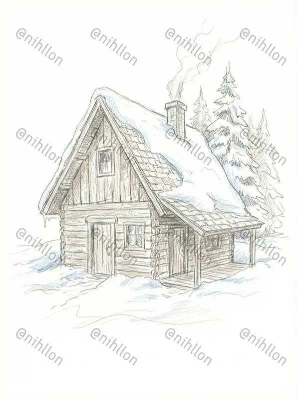 Winter Sketch Art