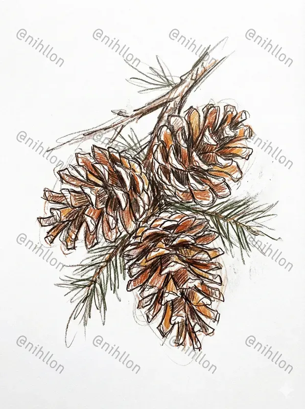Winter Sketch Art