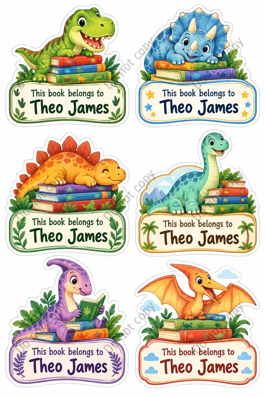 Cute Animal Bookplate Stickers