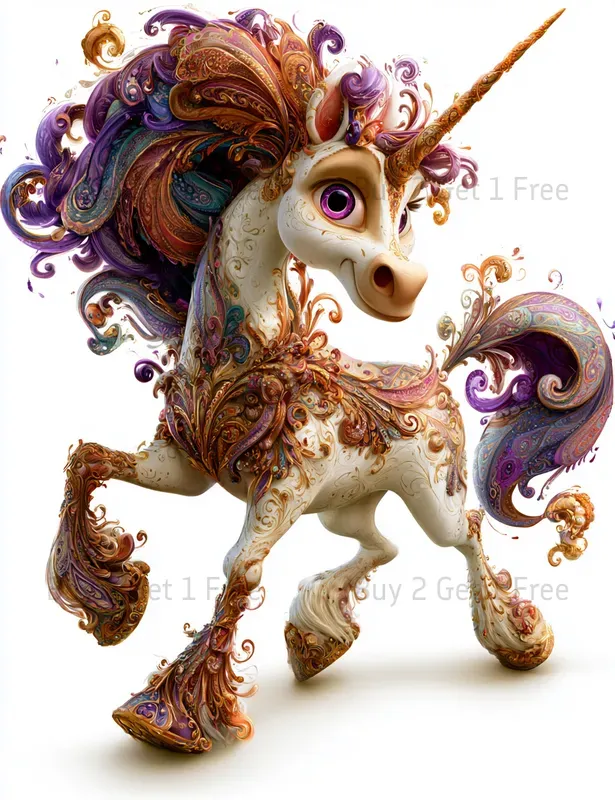 Funny Fantasy Paisley Clipart