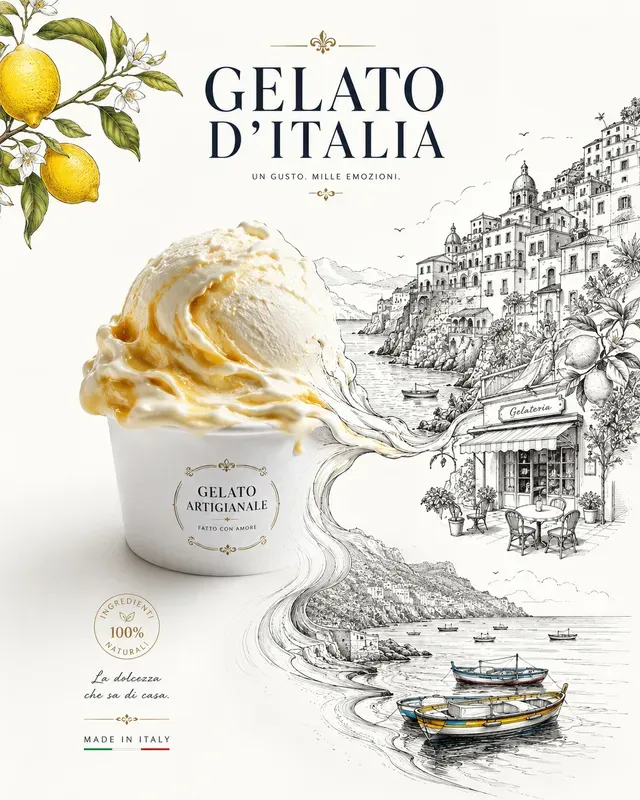 Minimalist Italian Ads