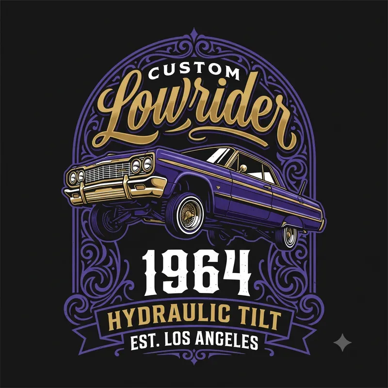 Retro Automotive Racing Tshirt Art