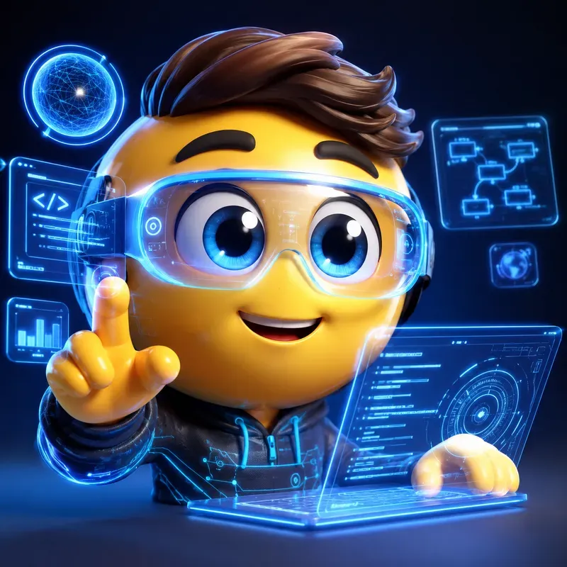Nerdy Emoji Icons 3D Character Packs Pro