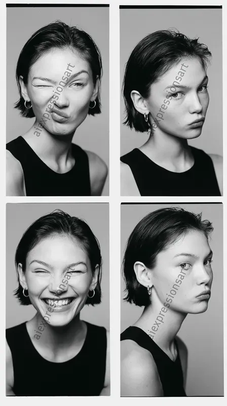 Black And White Studio Contact Sheets