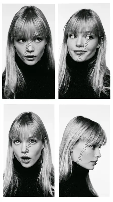 Black And White Studio Contact Sheets