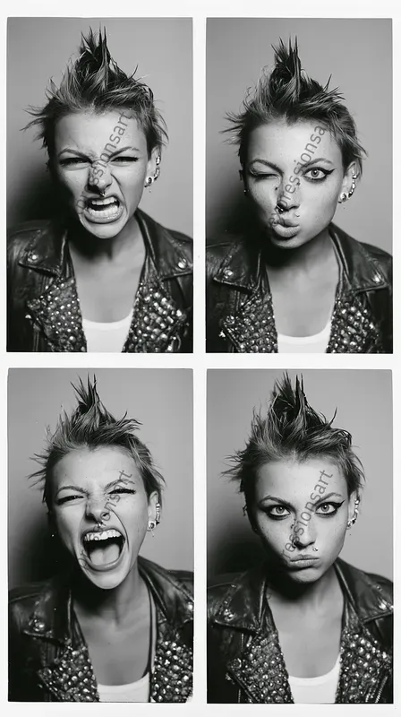 Black And White Studio Contact Sheets