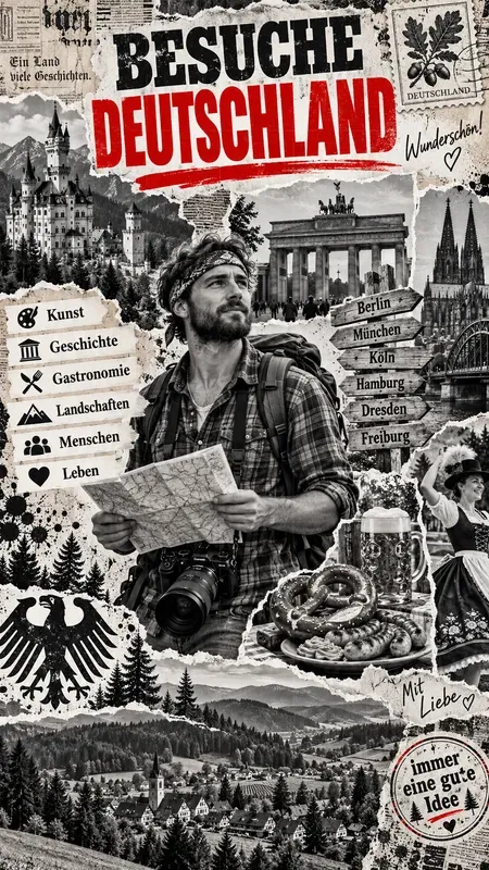 Tornpaper Travel Poster Collages
