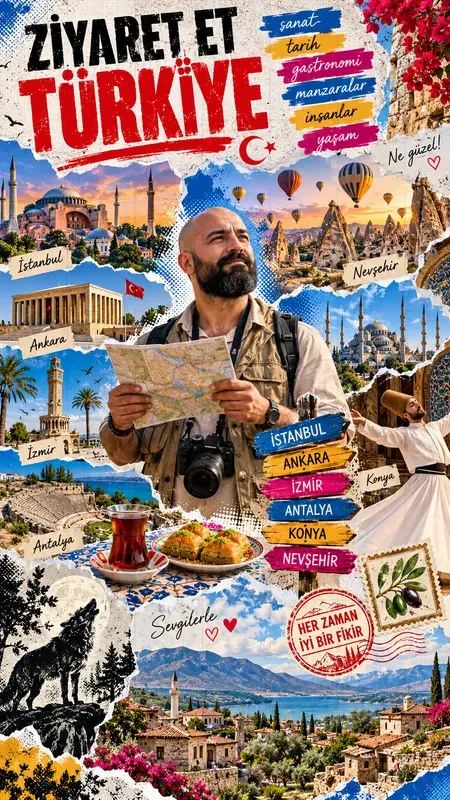 Tornpaper Travel Poster Collages