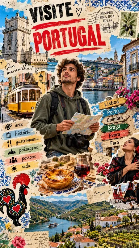 Tornpaper Travel Poster Collages