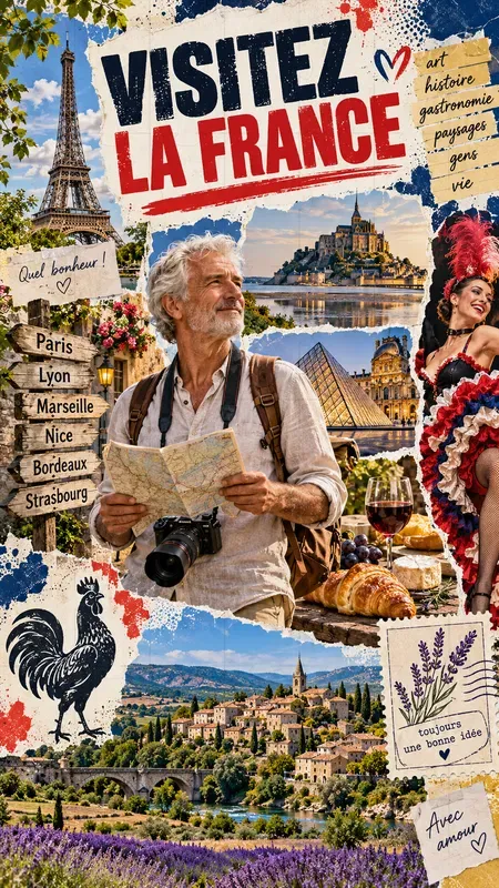 Tornpaper Travel Poster Collages