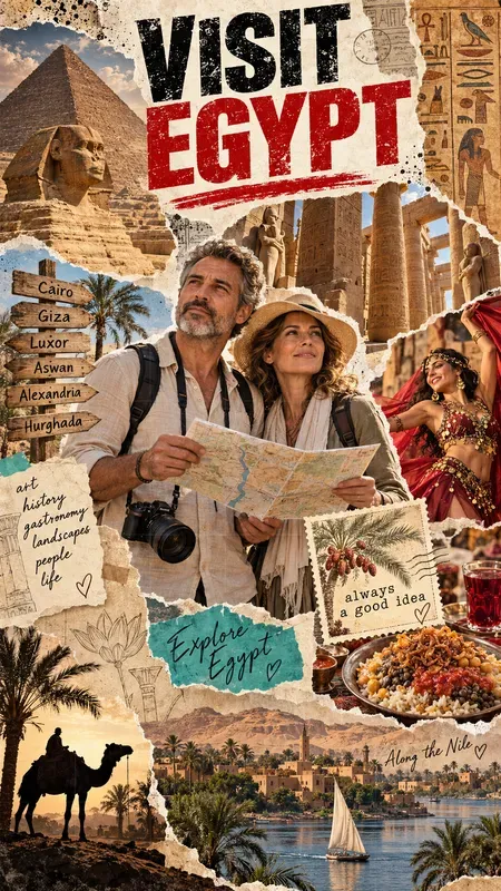 Tornpaper Travel Poster Collages