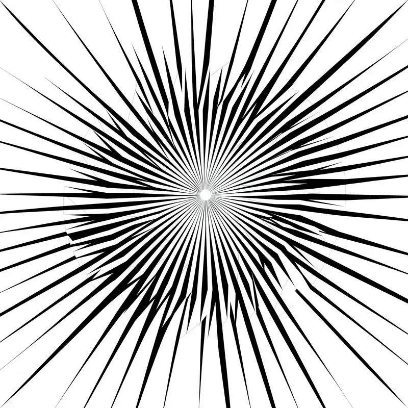 Digital Op Art Hypnotic Bw Geometries