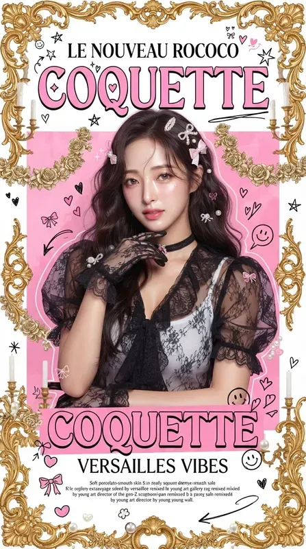 Rococo Coquette Pop Art Posters