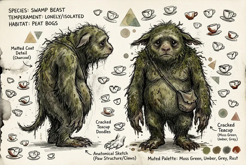 Whimsical Creature Character Sheets