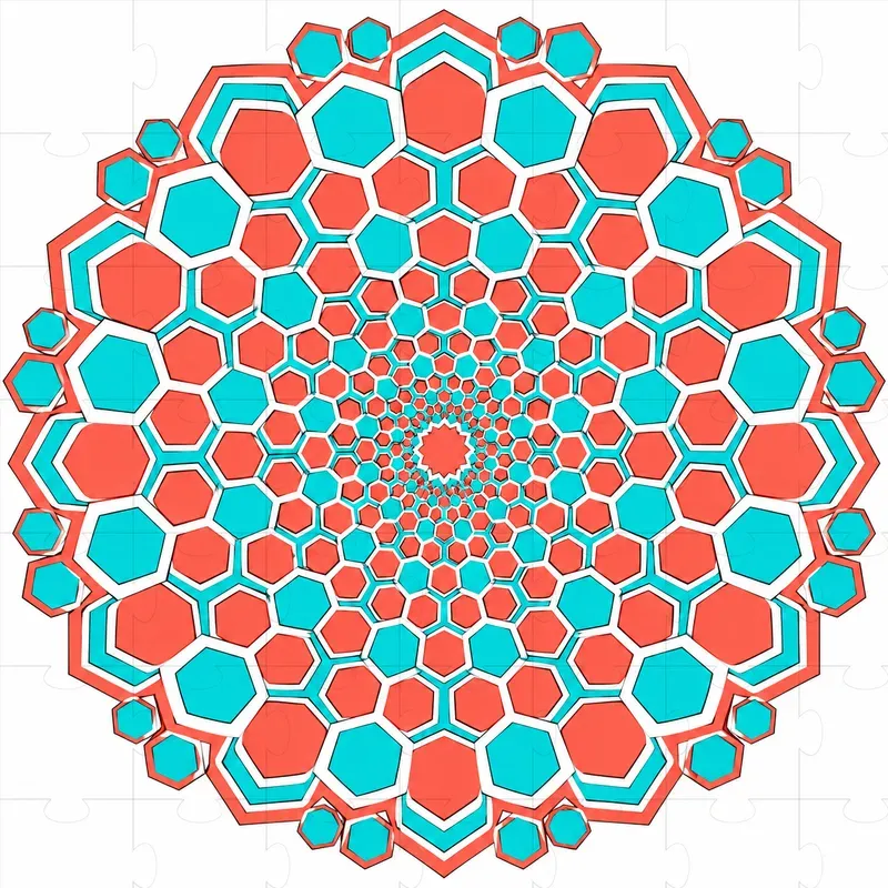 Optical Illusion Mandalas