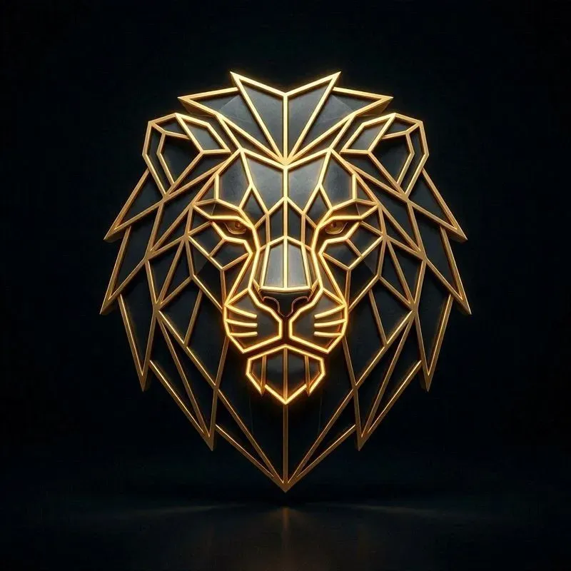 Minimalist 3D Geometry Line Art Logos