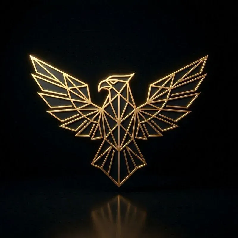 Minimalist 3D Geometry Line Art Logos