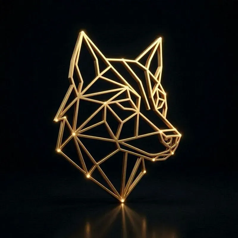 Minimalist 3D Geometry Line Art Logos