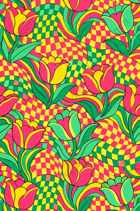 Psychedelic Groovy 70s Floral Patterns