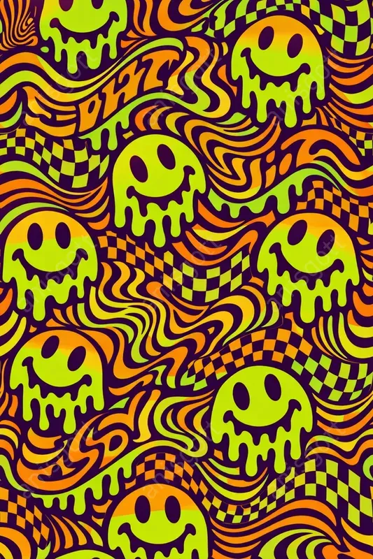 Psychedelic Groovy 70s Floral Patterns