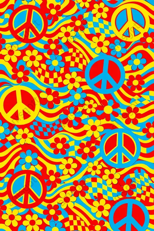 Psychedelic Groovy 70s Floral Patterns