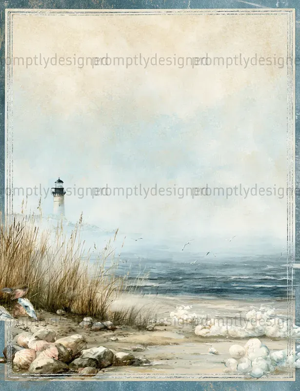 Coastal Junk Journal Pages