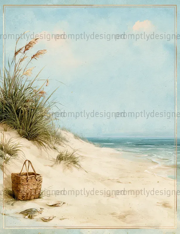 Coastal Junk Journal Pages