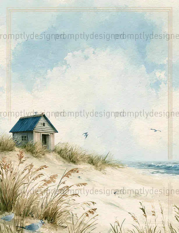 Coastal Junk Journal Pages
