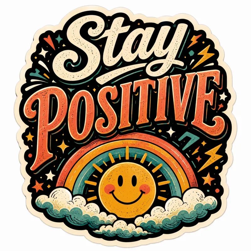 Retro Typography Sticker Pack Generator