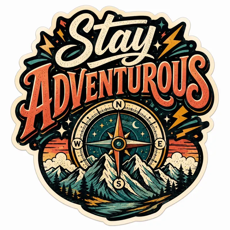 Retro Typography Sticker Pack Generator