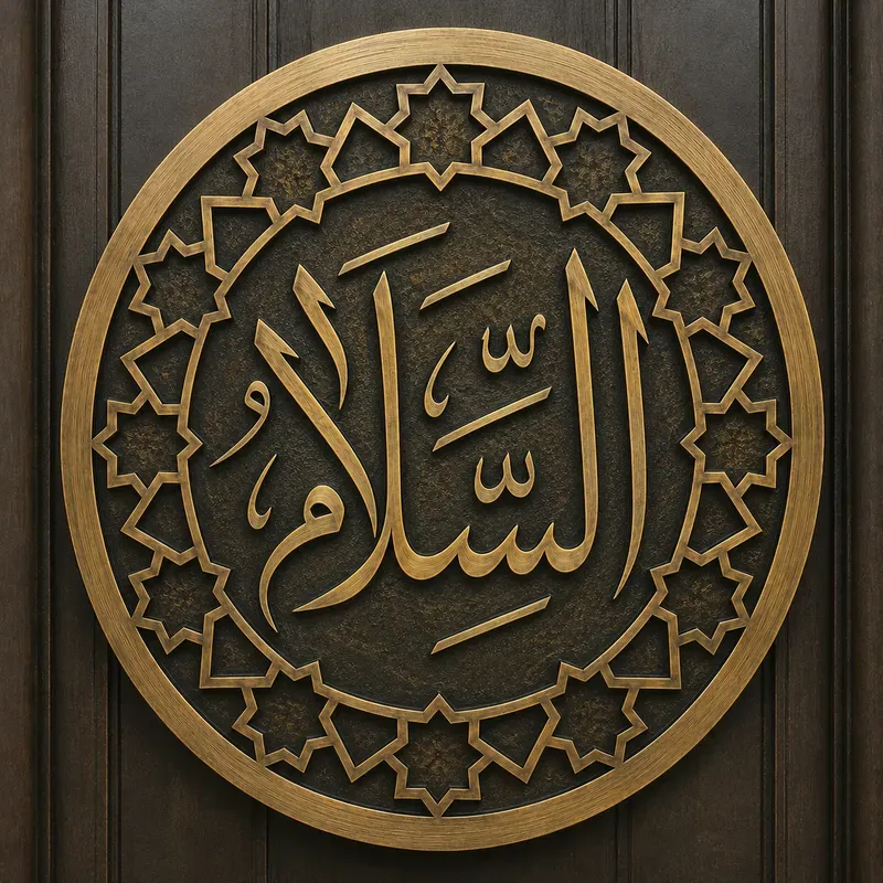 Sacred Name Door Medallion Ornaments