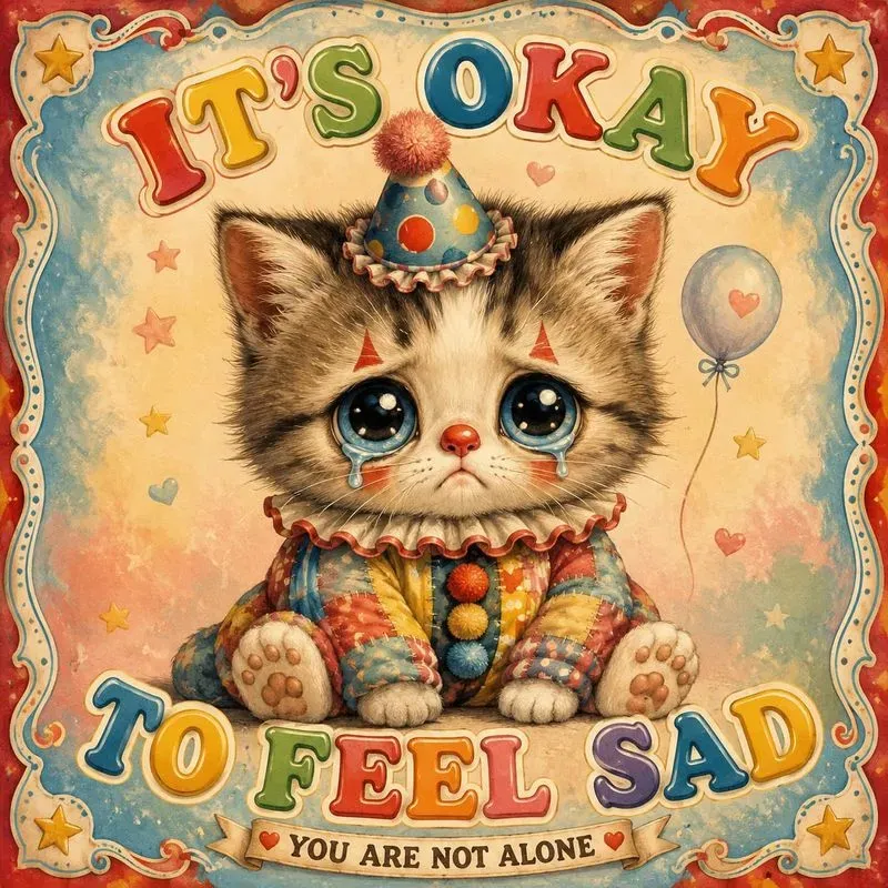 Sad Clown Bigeyes Posters