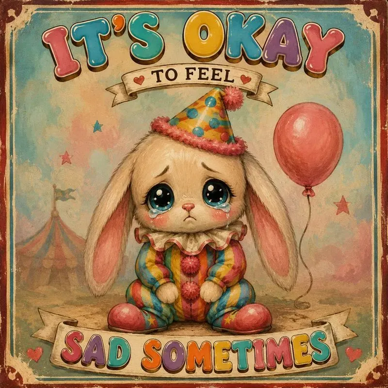 Sad Clown Bigeyes Posters