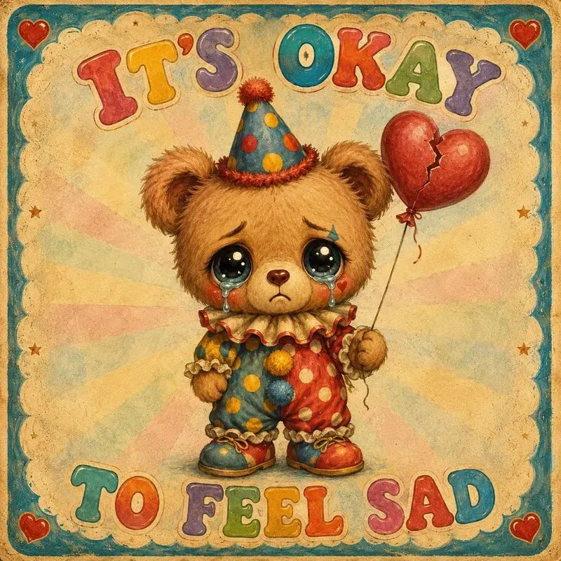 Sad Clown Bigeyes Posters