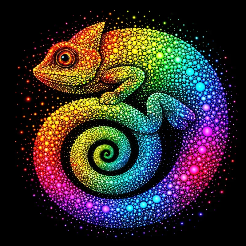 Neon Dot Spectrum Creatures Packs