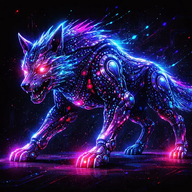 Neon Dot Spectrum Creatures Packs