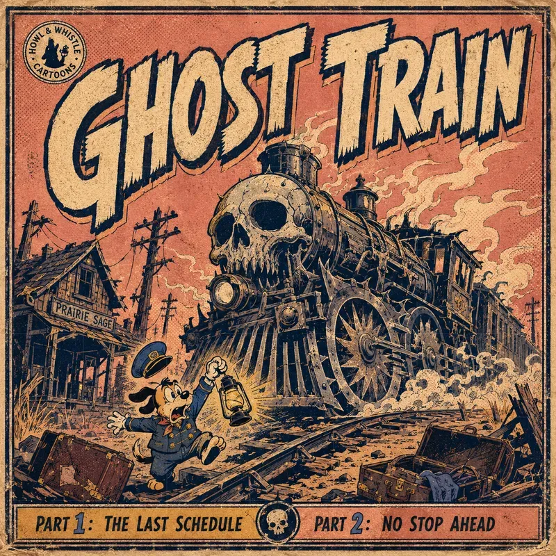 Retro Pulp Cartoon Episode Title Cards