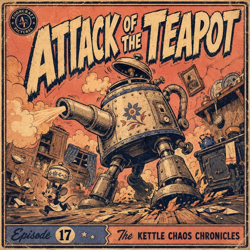 Retro Pulp Cartoon Episode Title Cards