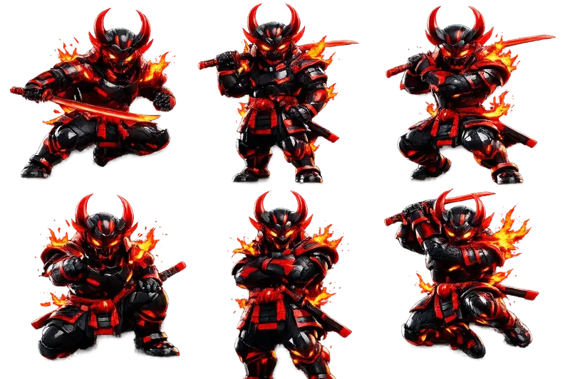 Neon 3D Mascot Multi Pose Generator