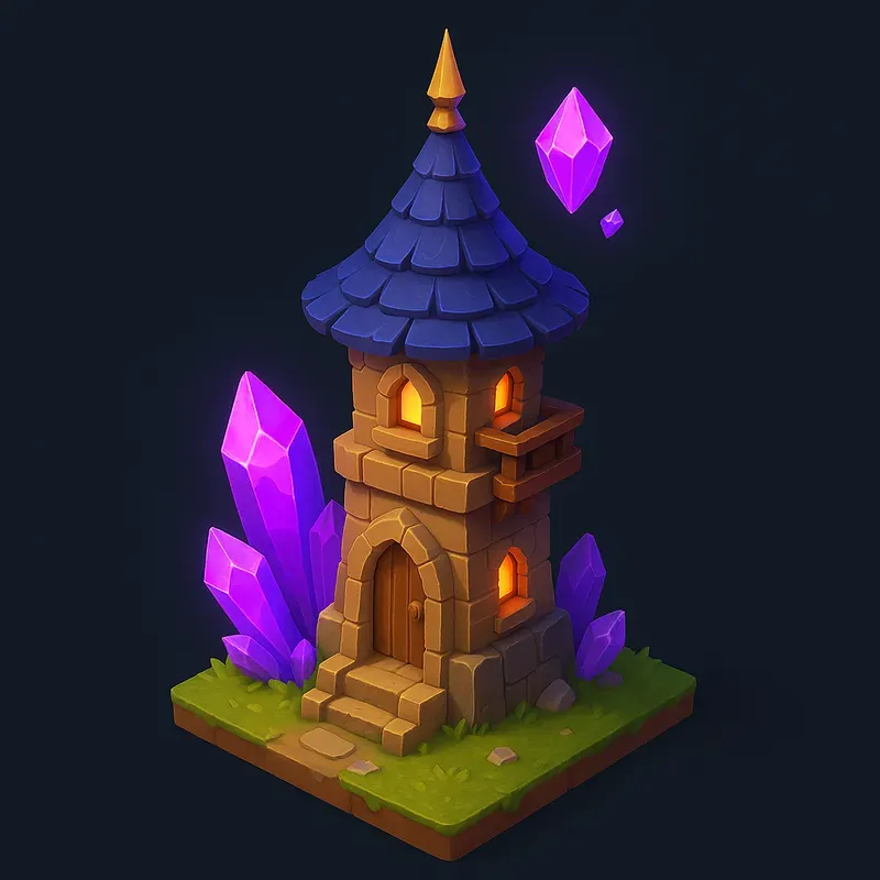 3D Isometric Lowpoly Fantasy Game Assets